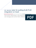 An Action Plan For Putting ALM-PLM Integration On Track