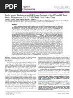 Performance Evaluation and Off Design Analysis of The HP and LP Feed Water Heaters On A 3 135 MW Coal Fired Power Plant 2168 9873 1000308