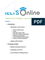 Ultimate IELTS Writing: Learn To Master Task 2: Syllabus
