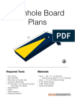 DIY Cornhole Board Plans - Printable PDF
