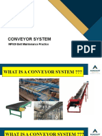 MF029 Belt Maintenance Practice ; Conveyor System