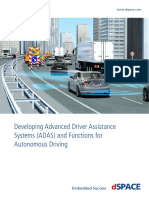 Developing Advanced Driver Assistance Systems (ADAS) and Functions For Autonomous Driving