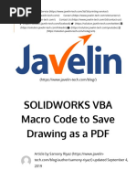 Save SOLIDWORKS Drawing To PDF Macro To Automate The Process PDF