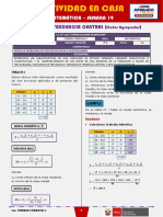 SEMANA 19 - MEDIDAS DE TENDENCIA CENTRAL (Datos Agrupados) (3ro MATEMÁTICA)