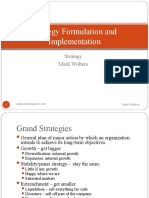 Strategy Formulation and Implementation