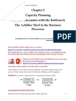Capacity Planning The First Encounter With The Bottleneck The Achilles' Heel in The Business Processes