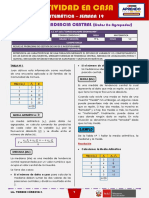 SEMANA 19 - MEDIDAS DE TENDENCIA CENTRAL (Datos No Agrupados) (5to MATEMÁTICA)