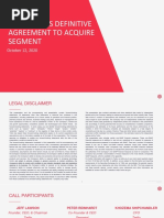 Twilio Signs Definitive Agreement To Acquire Segment: October 12, 2020