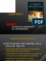 CHP 7 - Participative Leadership and Empowerment