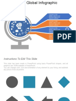 Four Points Global Infographic Free PowerPoint Template