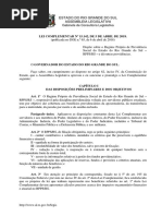 Direito Previdenciário - RS - Lei 15142.2018 - RPPS