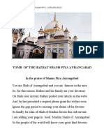 Biography Hazrat Shams Piya Aurangabad