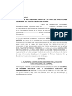 ACCION CONSTITUCIONAL DE AMPARO