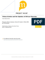 Chinua Ahebe african slaveries