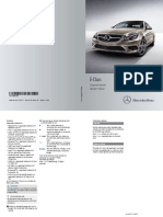 E-Class: Coupe and Cabriolet Operator's Manual