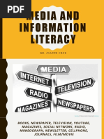 Media and Information Literacy: Ms. Joanne Cruz