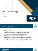 MF016 Technical Drawing 2 ; Toleransi Khusus & Umum
