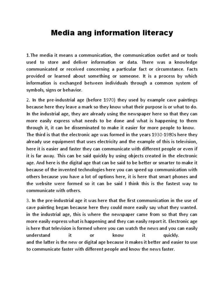 Evolution Of Media Pdf