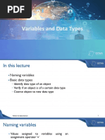 Variables and Data Types