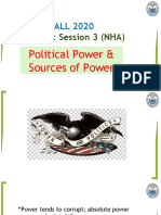 Nomita's Session 3 Political Power & Sources of Power
