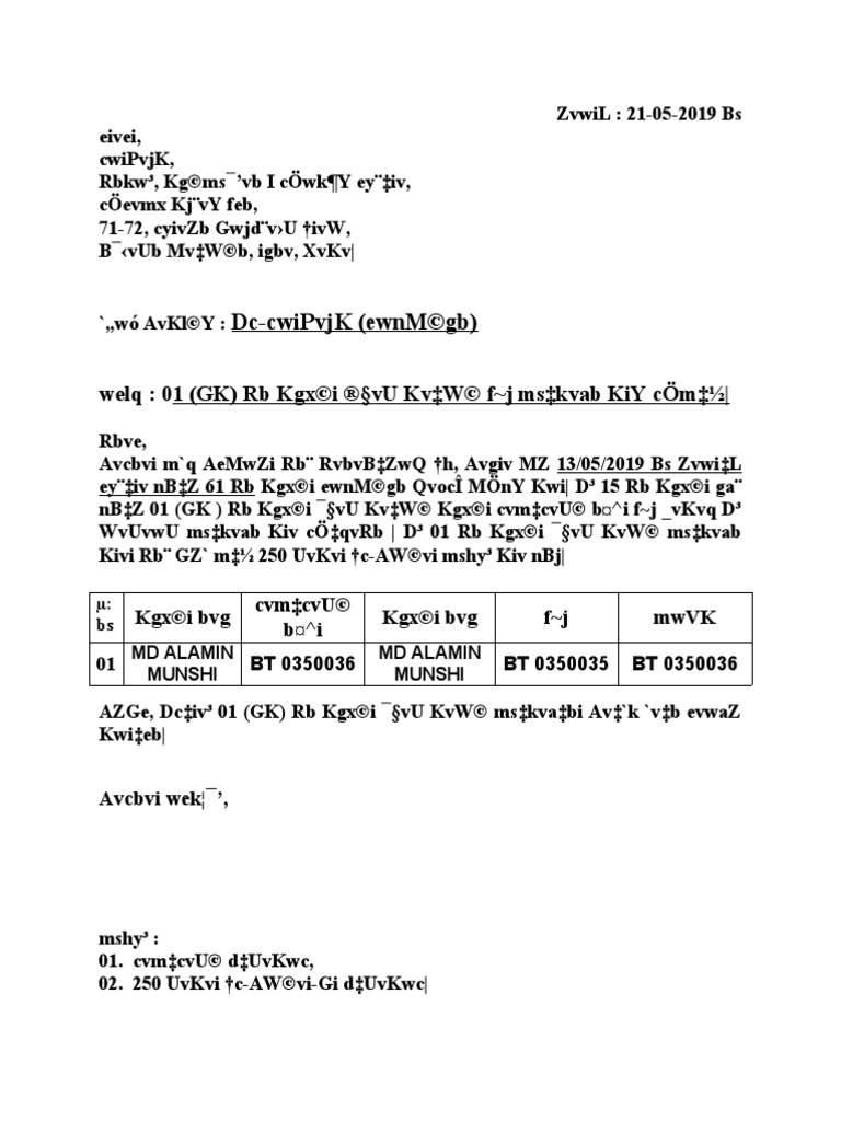 Correction Form Application | PDF
