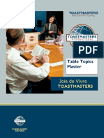 JDV Toastmasters Club-Topics Master Role PDF