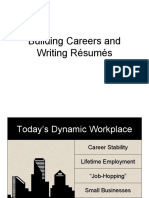 Building Careers and Writing Résumés