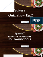 Cookery Quiz Show-Sandwiches