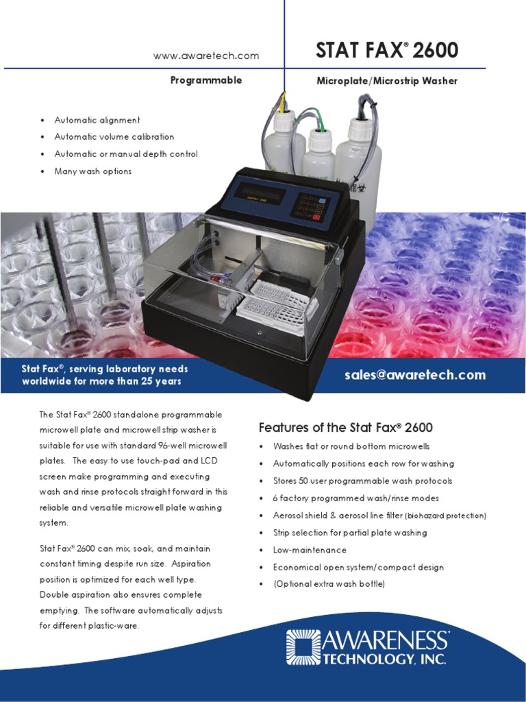STATFAX 2600 Brochure Rev C 10-18 | PDF | Manufactured Goods | Equipment