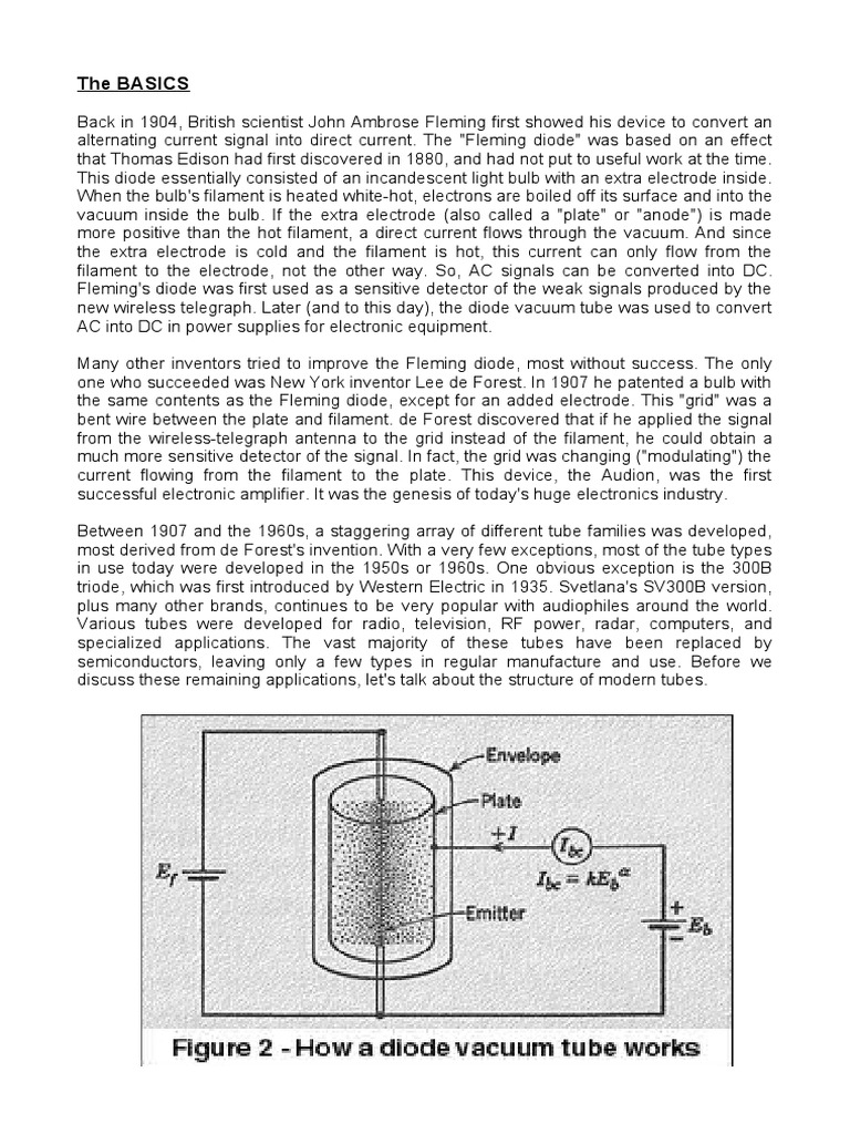 Vacuum Tube Theory PDF Vacuum Tube Amplifier