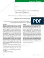 Indicadores antropométricos para evaluar sobrepeso y obesidad en pediatría