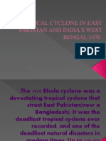 Tropical Cyclone in East Pakistan and India'S West BENGAL 1970