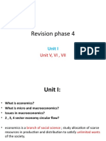 Revision Phase 4: Unit V, Vi, Vii