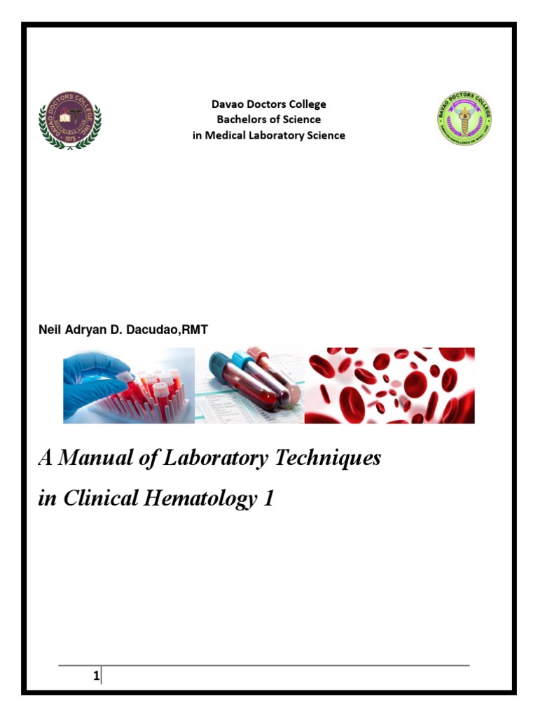 A Manual of Laboratory Techniques in Clinical Hematology 1 | Download ...