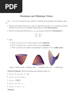 Maximum and Minimum Values