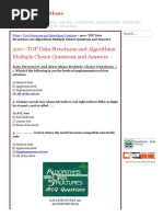 300+ TOP Data Structures and Algorithms Multiple Choice Questions and Answers