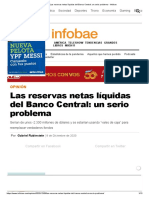 Las Reservas Netas Líquidas Del Banco Central - Un Serio Problema - Infobae