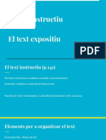 El Text Instructiu El Text Expositiu