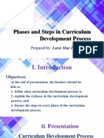 Phases and Steps in Curriculum Development Process