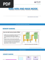 8086 Min and Max Mode: Course Code BM 502 Microcontroller and Bioelectronics