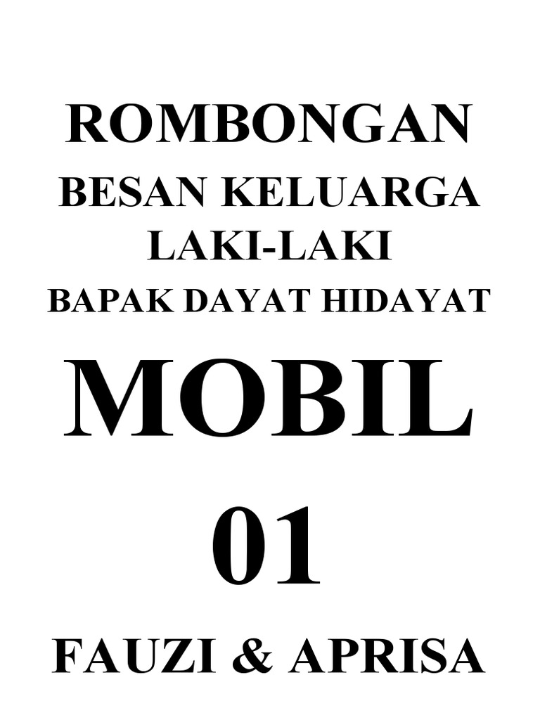 dOK PAMPLET ROMOBONGAN BESAN | PDF