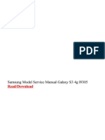 Samsung Model Service Manual Galaxy S3 4g I9305: Read/Download