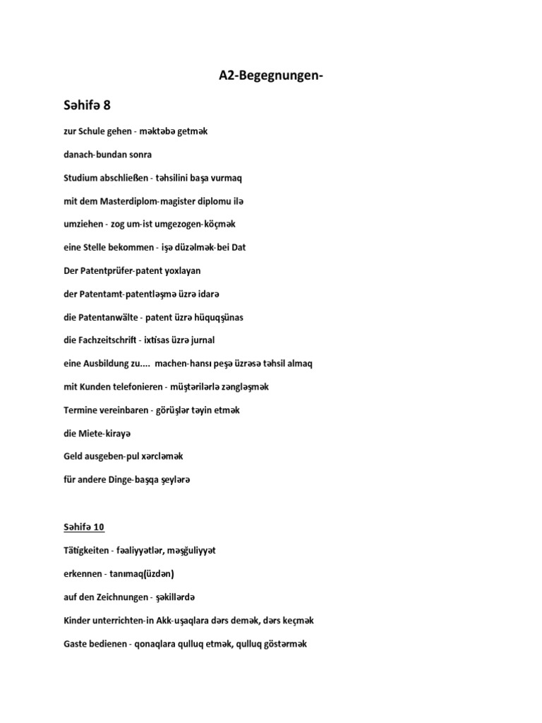 A2 Begegnungen | PDF