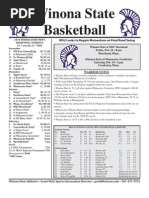 Winona State Men's Basketball Feb. 15, 2011 Game Notes 