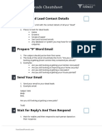 Revive Dead Leads Cheatsheet: Collect Dead Lead Contact Details