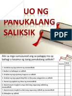 PAGBUO NG PANUKALANG SALIKSIK at PROYEKTO