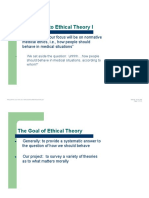 Introduction To Ethical Theory I