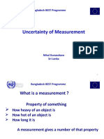 Uncertainty of Measurement: Bangladesh BEST Programme