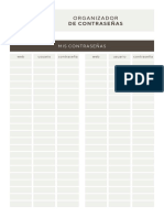 Organizador Contraseñas PDF