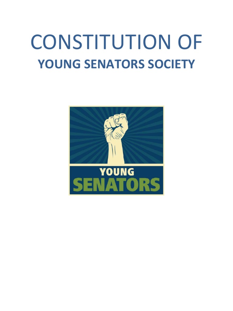 Constitution of Young Senators Society | PDF | Constitutional Amendment ...